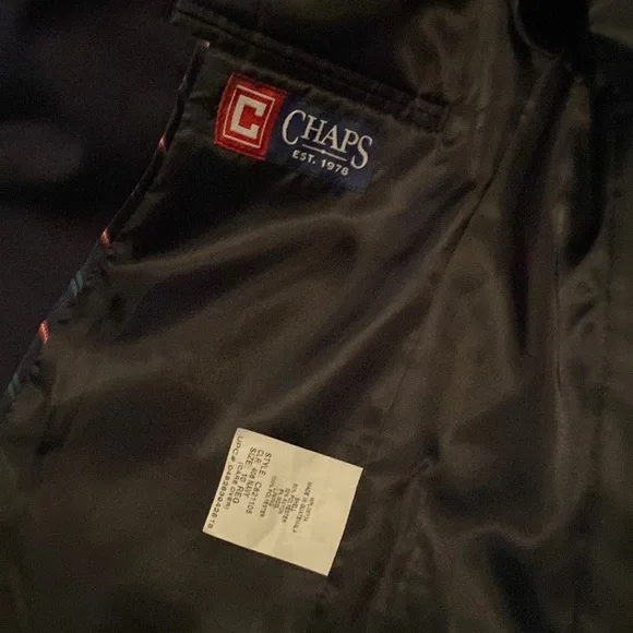 Boys Chaps Navy Blazer, Size 10 - Picture 2 of 3